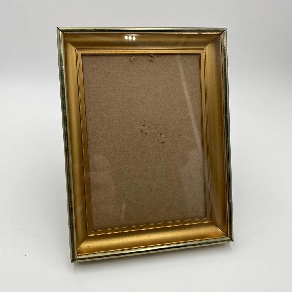 Vintage Gold Tone‎ 5x7 Ornate Photo Picture Frame Tabletop MCM Style